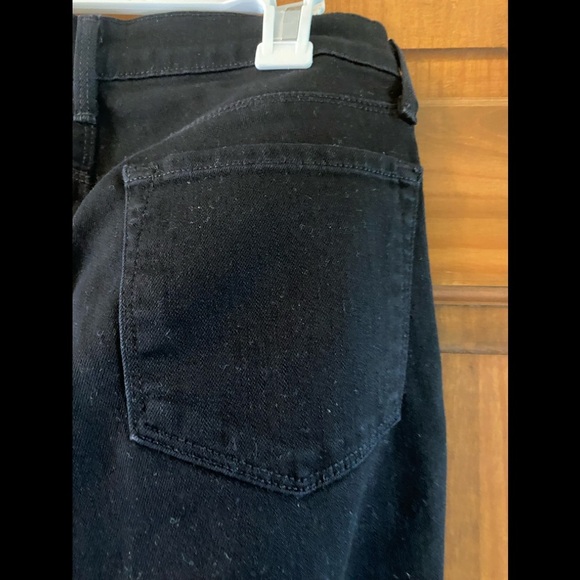 J Brand Women’s Distressed Black Skinny Jeans Raw Hems Stretch Denim - Picture 4 of 10